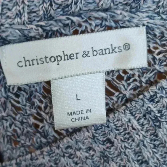 Christopher and Banks V-neck front and v-neck back short sleeved sweater… - Picture 4 of 6